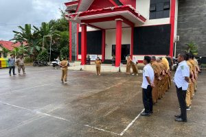 Apel Pagi di Kecamatan Muara Kaman: Pembacaan Visi Misi Kutai Kartanegara