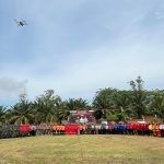 Apel Bersama Karhutla Digelar di PT Sawit Kaltim Lestari, Dandim Kukar Bertindak Sebagai Pembina Apel