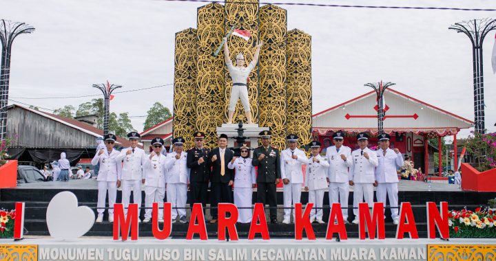 Apel Hari Pahlawan di Kecamatan Muara Kaman, Warga Kenang Perjuangan Pahlawan Muso Bin Salim