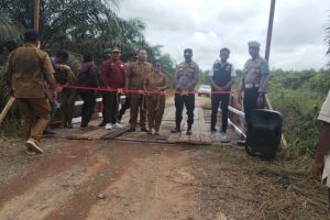 Peresmian Jembatan Merah Putih Presisi Desa Panca Jaya